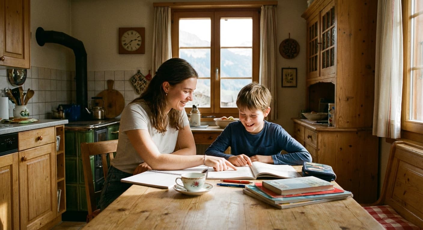 Tutorin und Schülerin bei der Gymivorbereitung